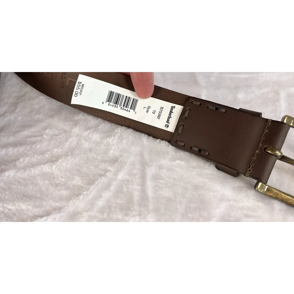 Timberland Men's Casual Genuine Leather‎ Belt Brown B75392 SIZE Lg 38-40 $55